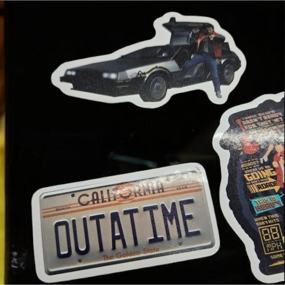 Back to the Future Sticker Set Waterproof Decals Variety Pack Iconic Movie Fans - Picture 3 of 6